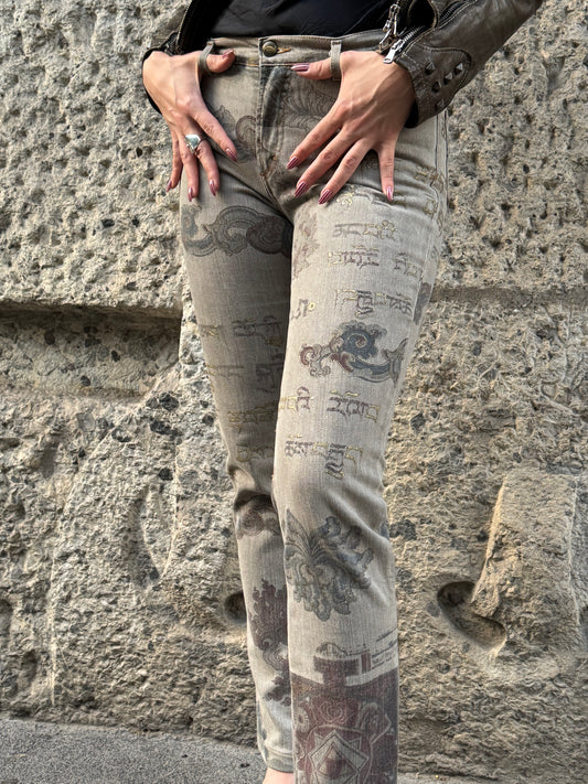Just Cavalli Printed Jeans