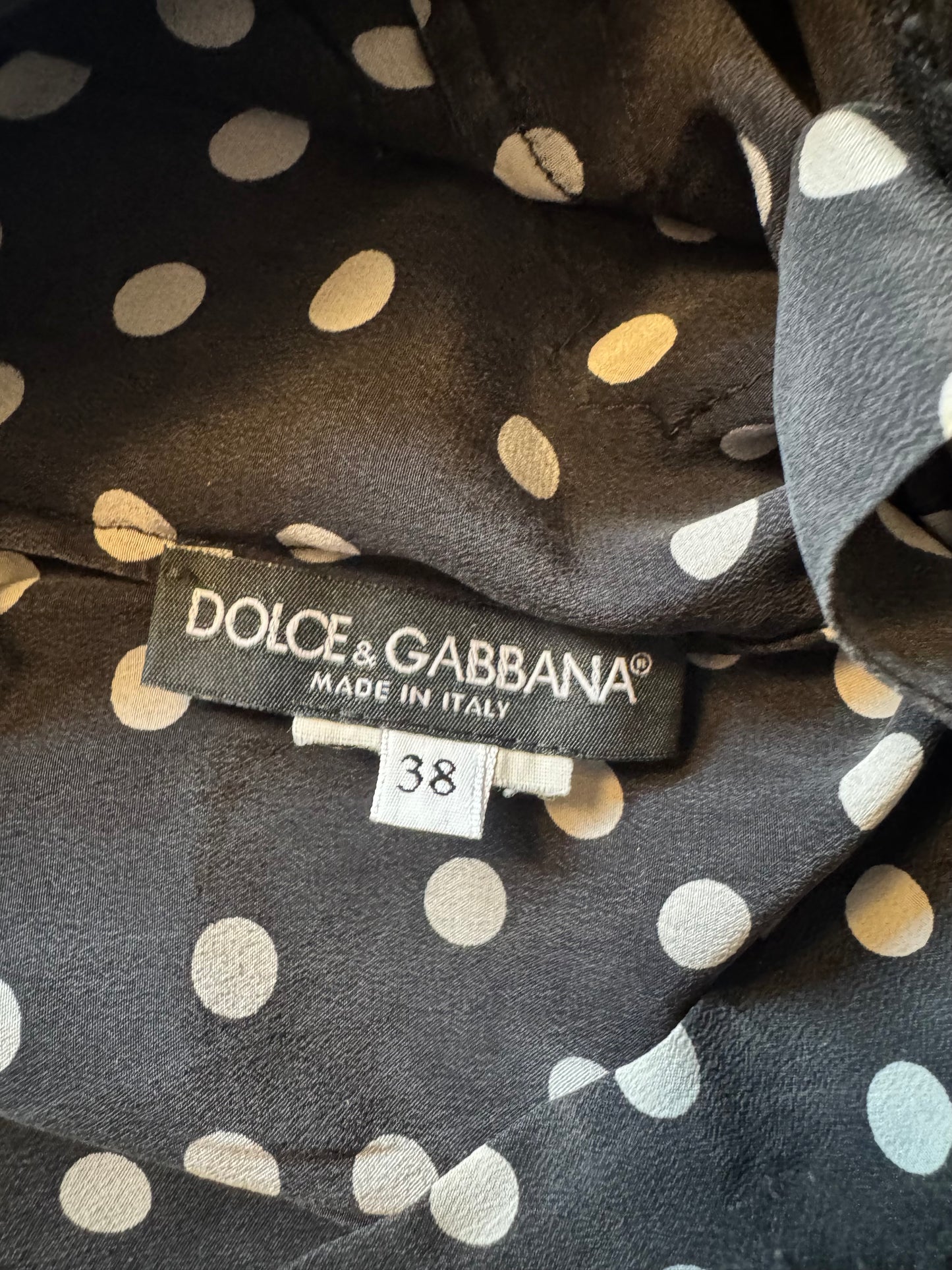 Dolce & Gabbana Polka Dot Lace Top