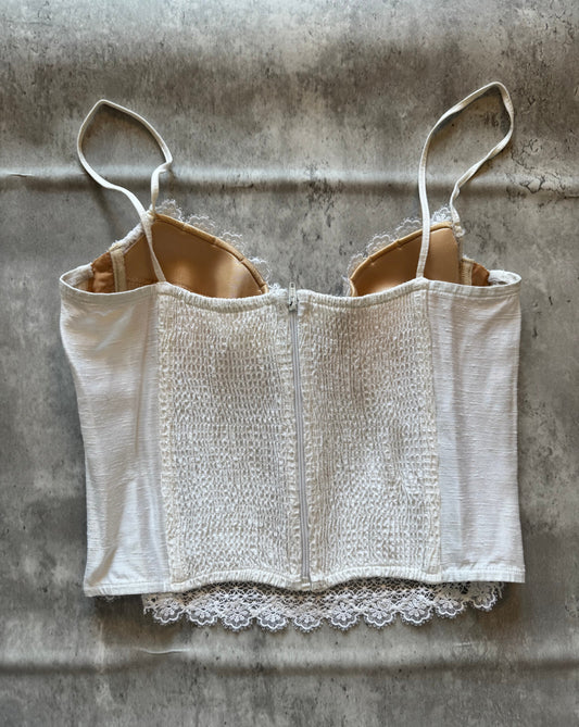 Vintage La Perla Ritmo White Bustier