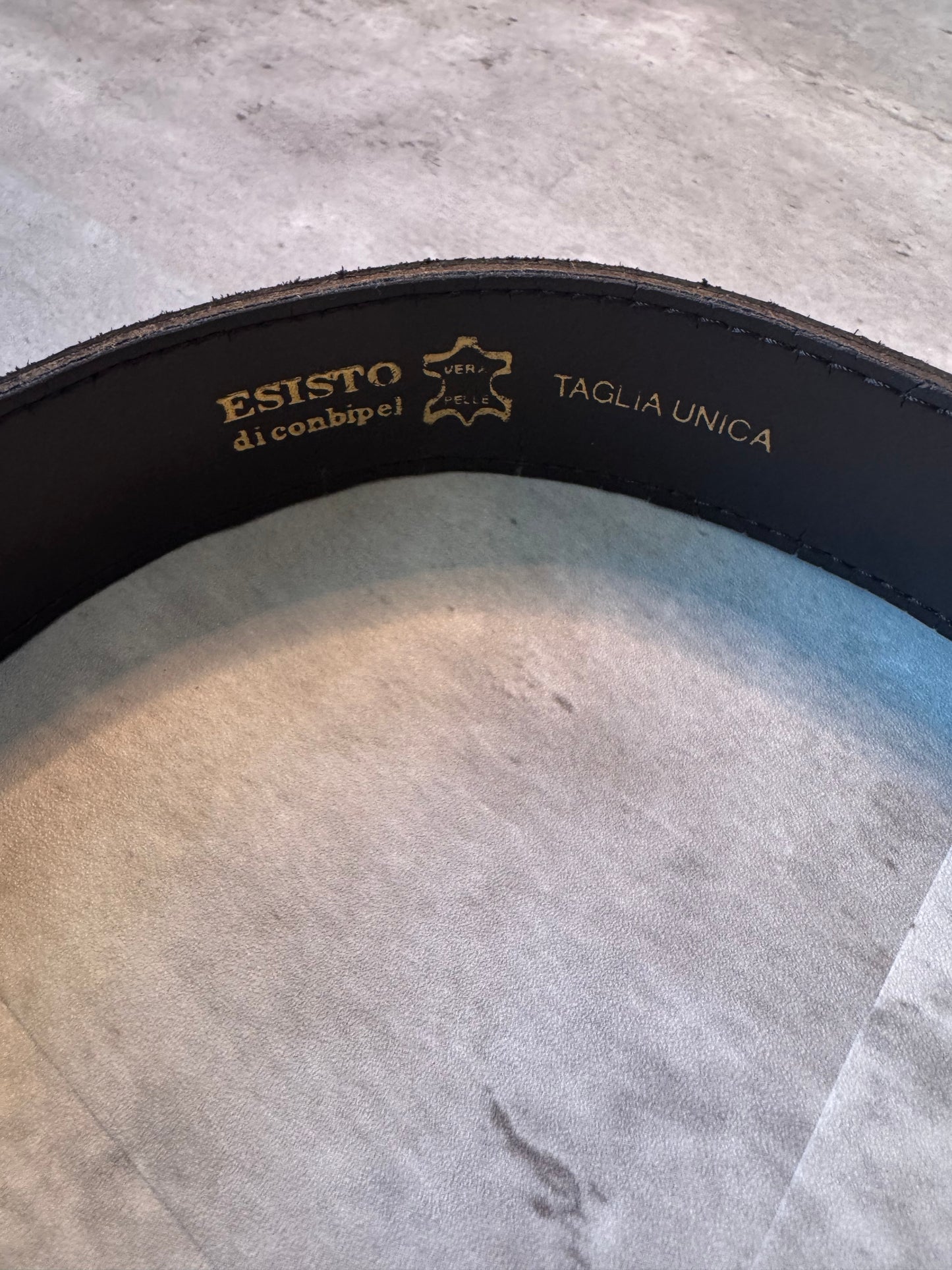 Esisto Brown Suede Leather Belt