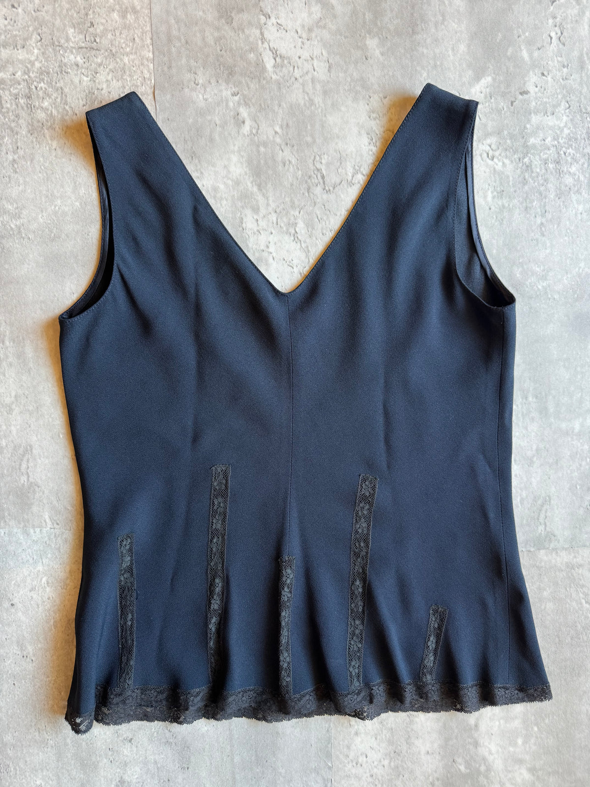 Blumarine Lace-Trim Sleeveless Top