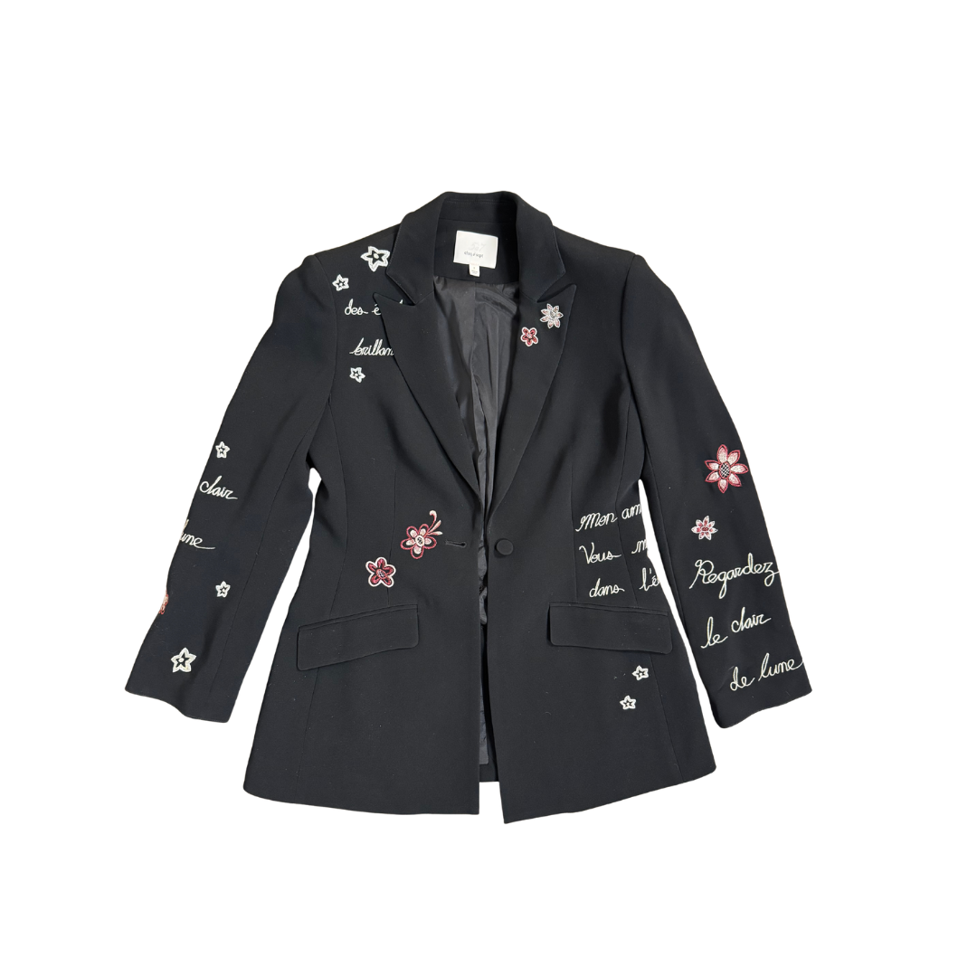 Cinq à Sept Embroidered Blazer