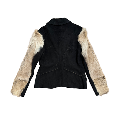 Just Cavalli Leather Pony Hair Jacket