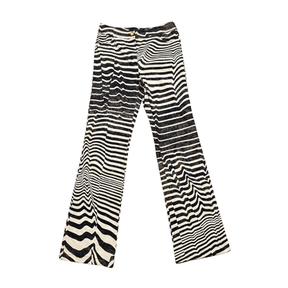 Gianfranco Ferré Studio Zebra Print Flare Pants