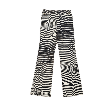 Gianfranco Ferré Studio Zebra Print Flare Pants
