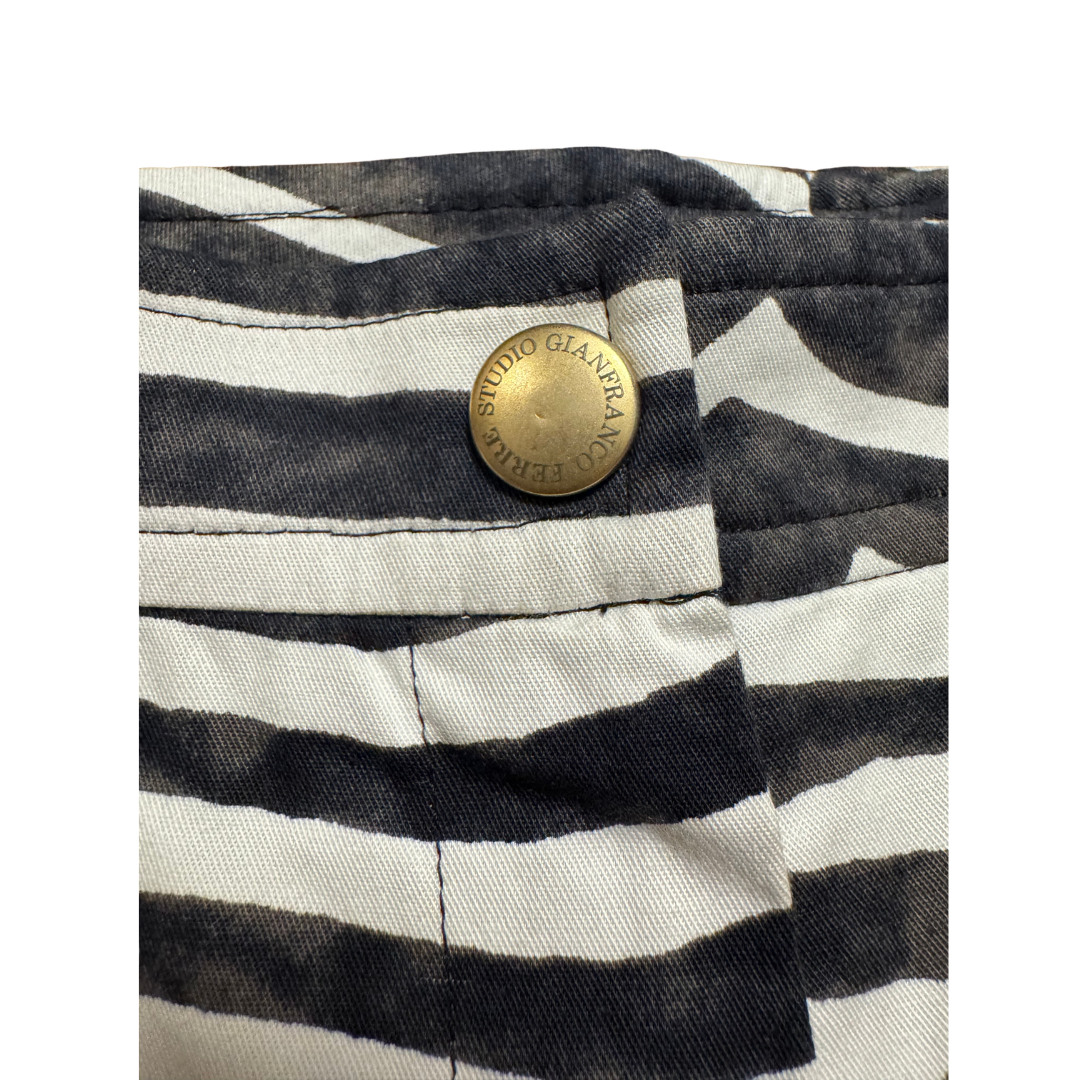 Gianfranco Ferré Studio Zebra Print Flare Pants