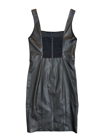 Alice + Olivia Leather Sheath Dress