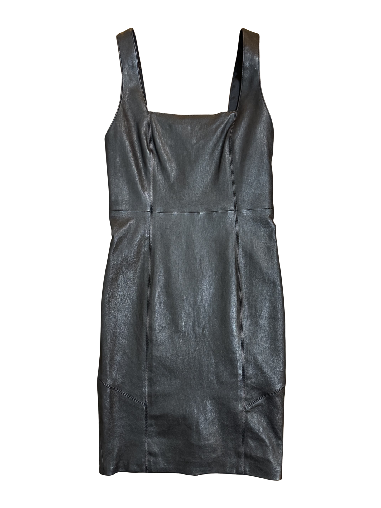 Alice + Olivia Leather Sheath Dress