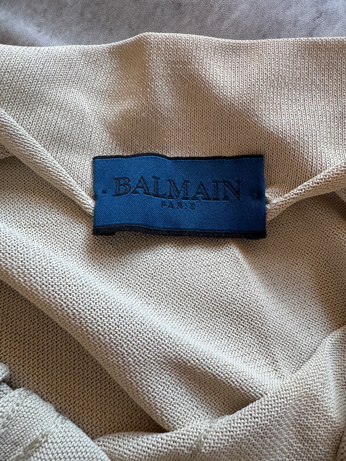 Balmain Paris Beaded Slip Dress