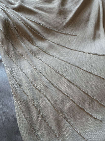 Balmain Paris Beaded Slip Dress