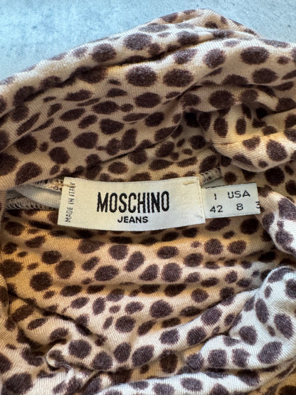 Moschino Jeans Leopard Turtleneck