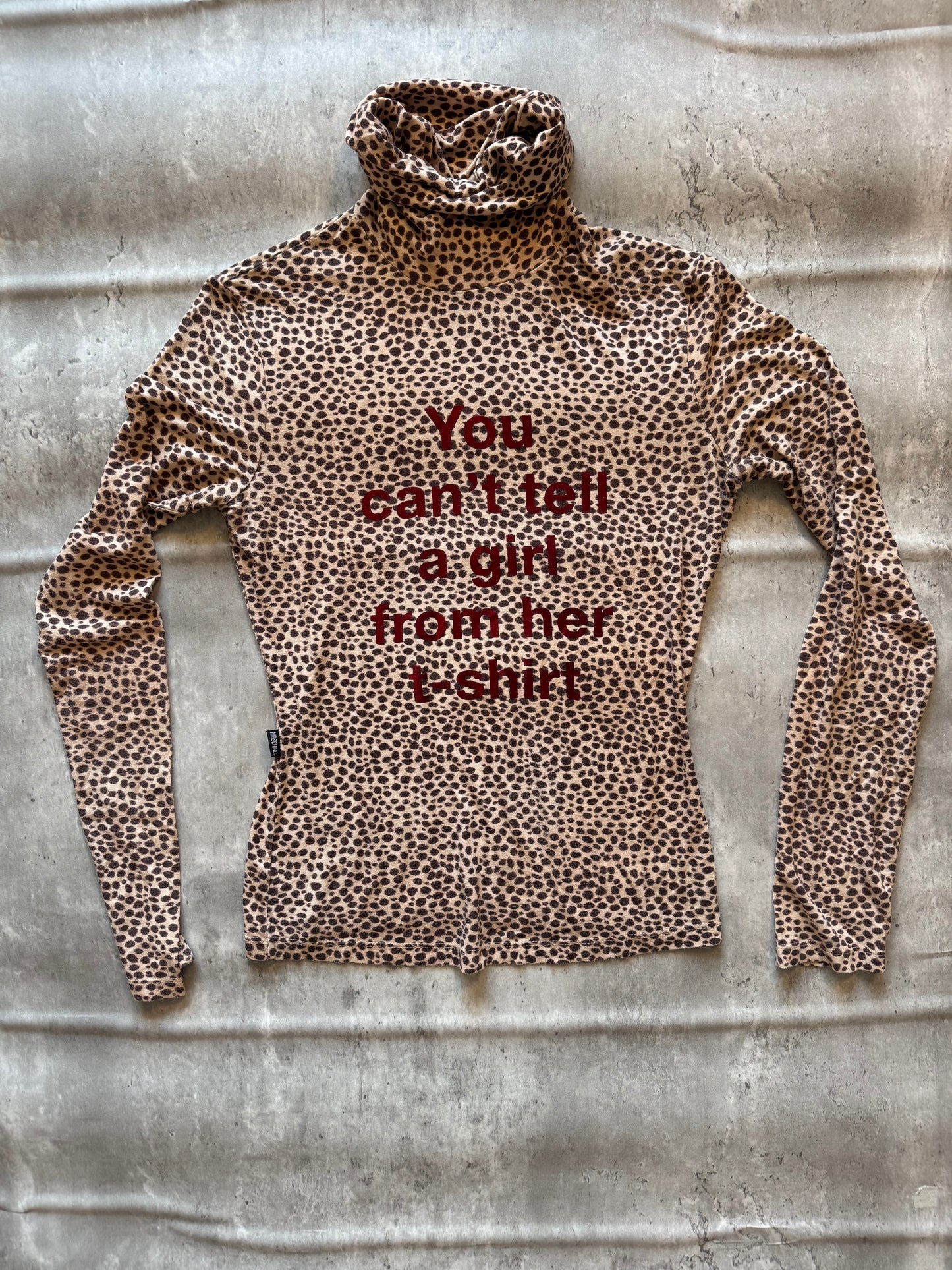 Moschino Jeans Leopard Turtleneck