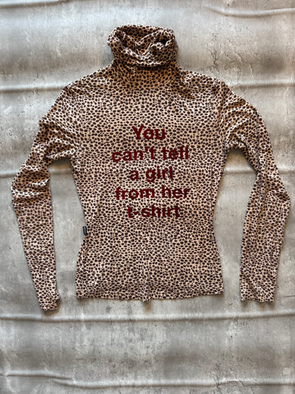 Moschino Jeans Leopard Turtleneck