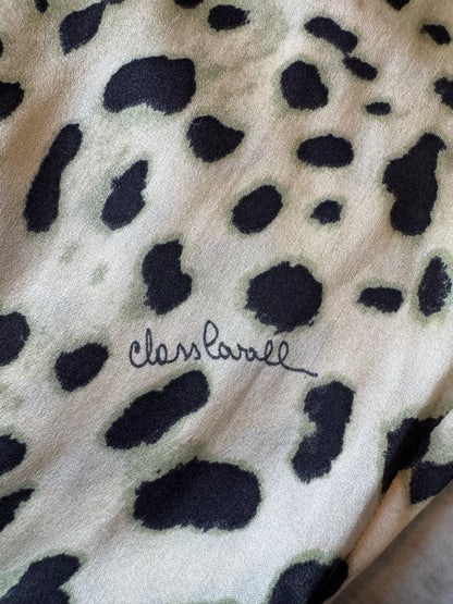 Cavalli Class Leopard Print Lace Slip