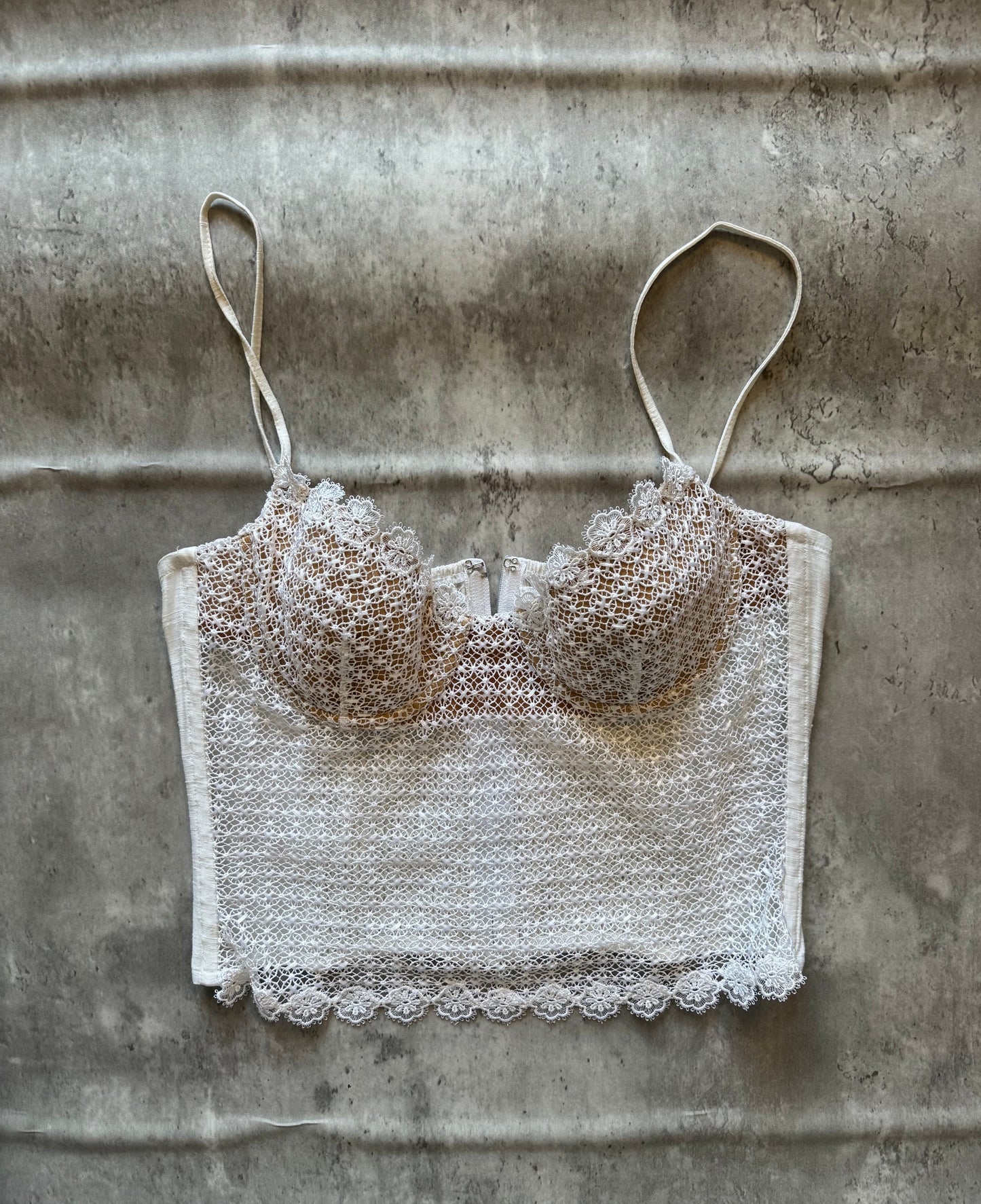 Vintage La Perla Ritmo White Bustier