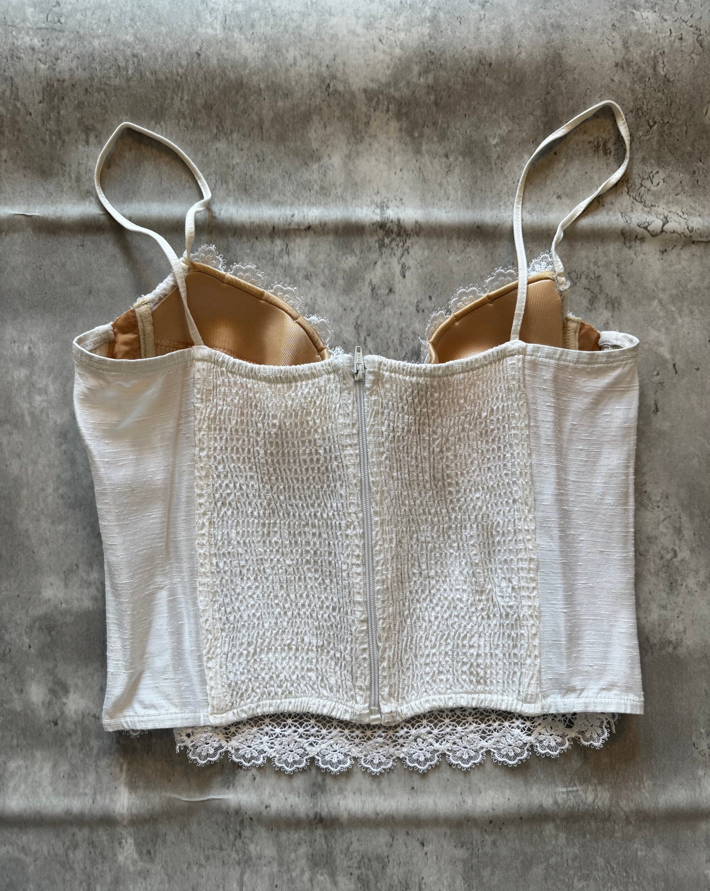 Vintage La Perla Ritmo White Bustier
