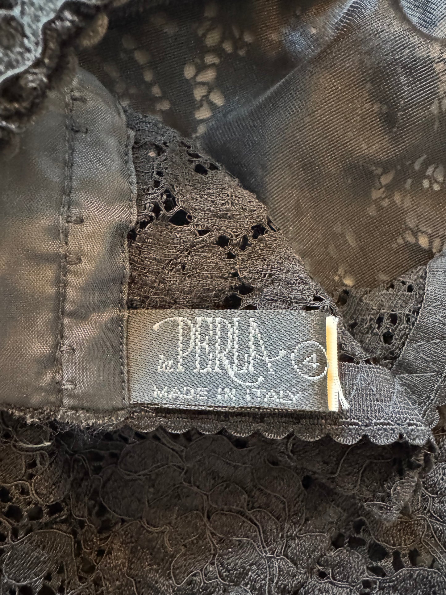Vintage La Perla Black Lace Corset