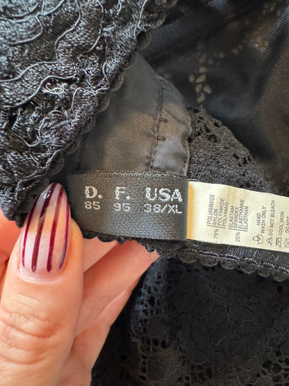 Vintage La Perla Black Lace Corset