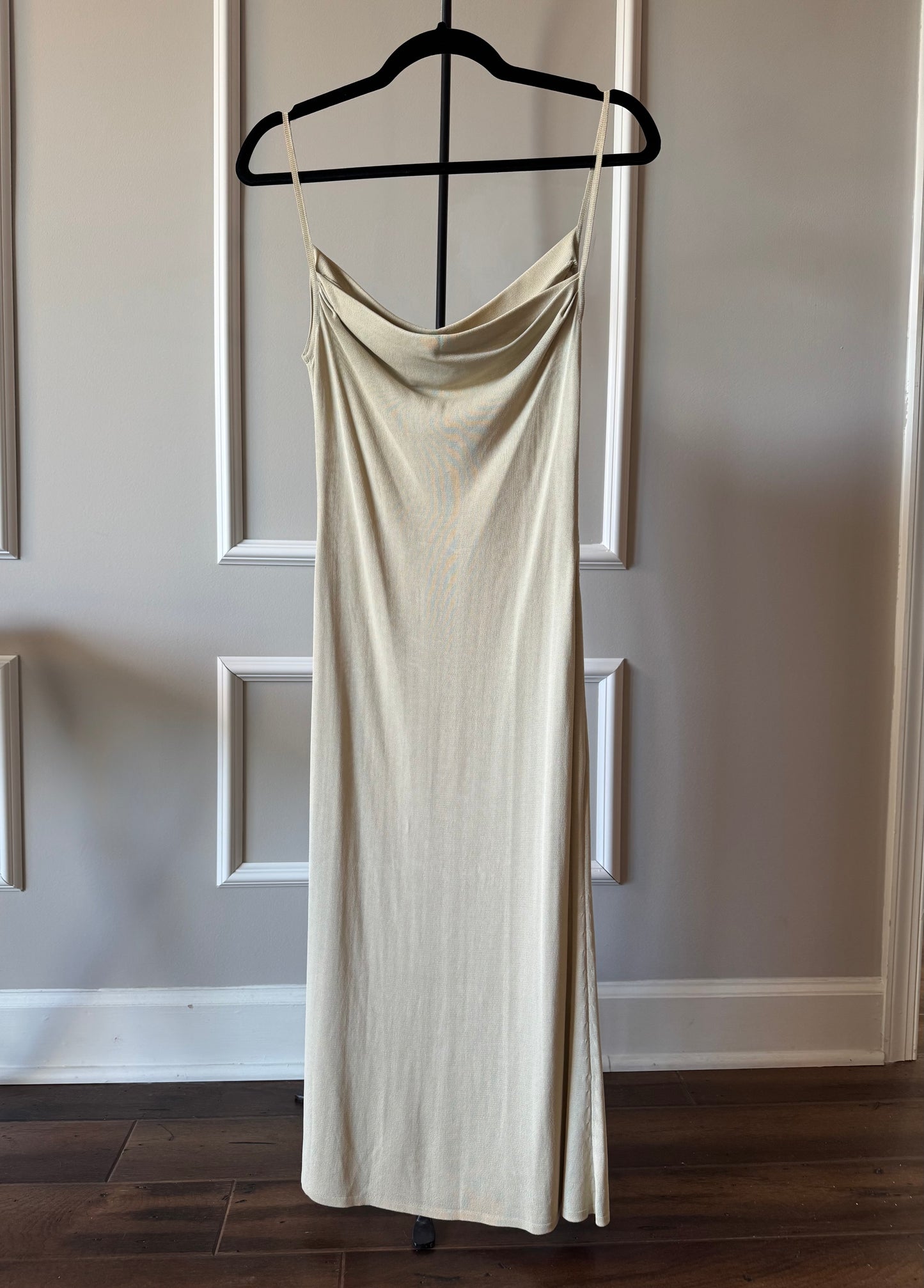 Balmain Paris Beaded Slip Dress