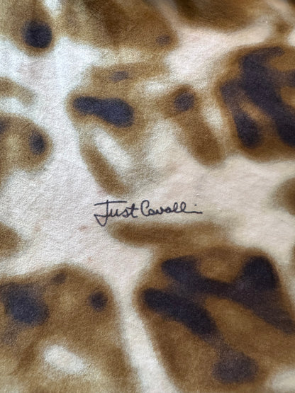 Just Cavalli Leopard Silk Halter Top