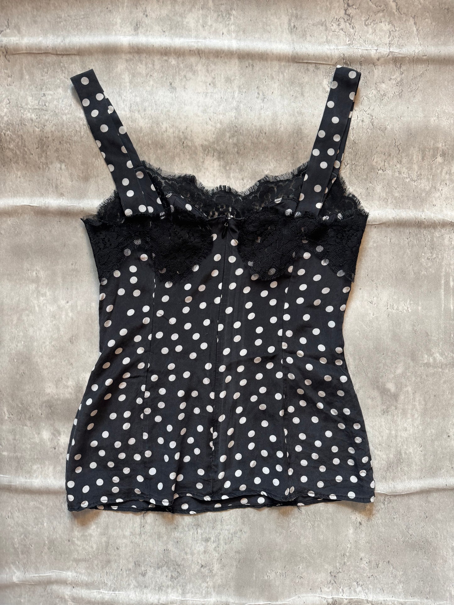 Dolce & Gabbana Polka Dot Lace Top