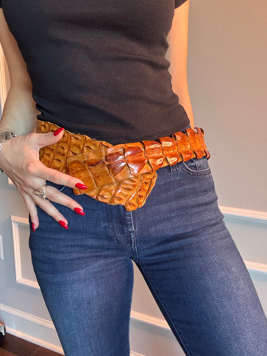 Alligator Spine Wrap Belt