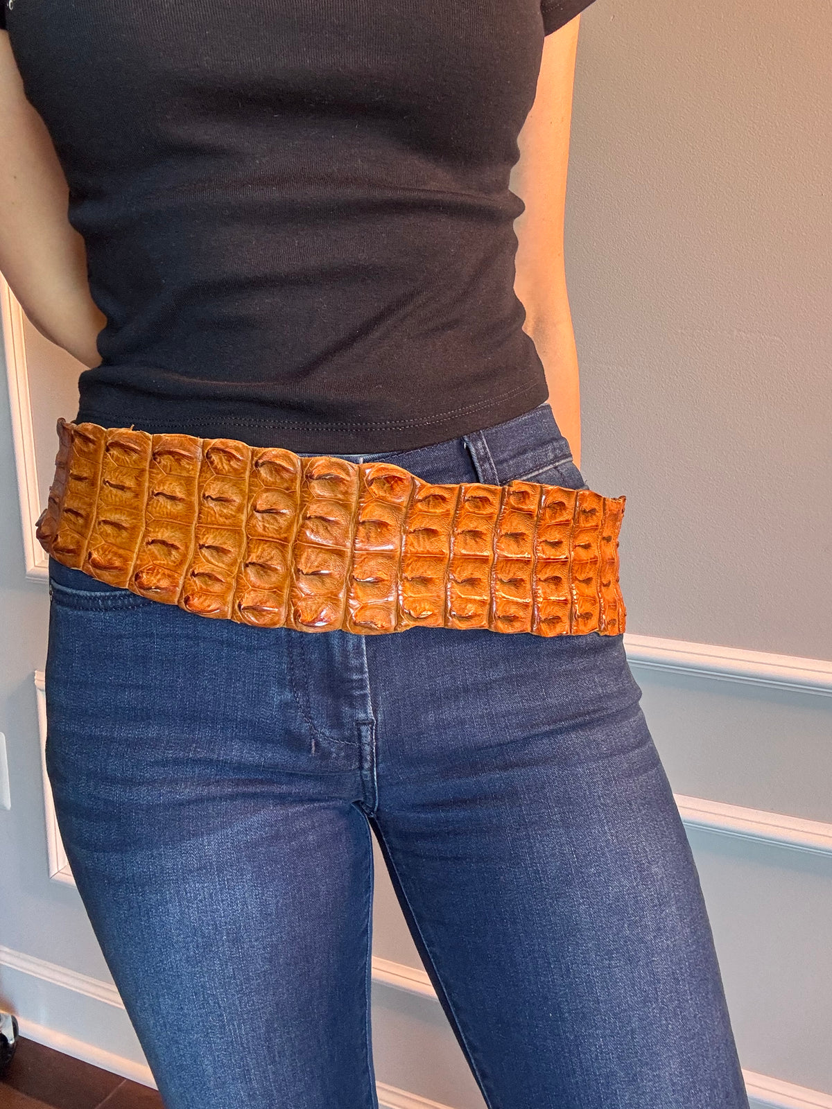 Alligator Spine Wrap Belt