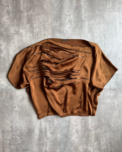 Dolce & Gabbana Copper Slashed Top