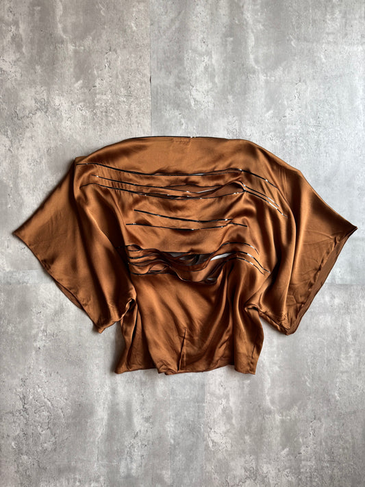 Dolce & Gabbana Copper Slashed Top