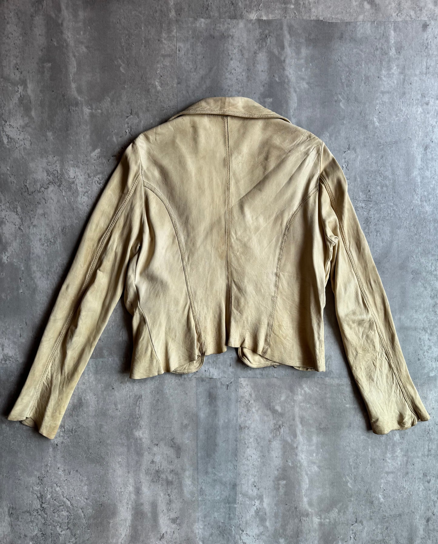 Haute Calf Leather Wrap Jacket
