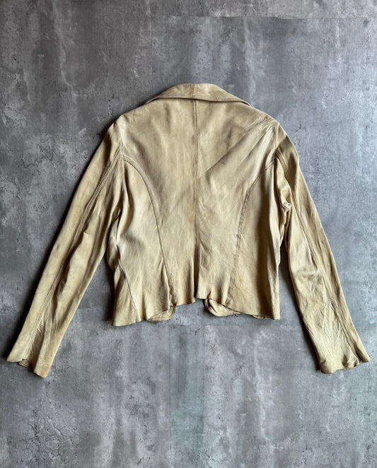 Haute Calf Leather Wrap Jacket