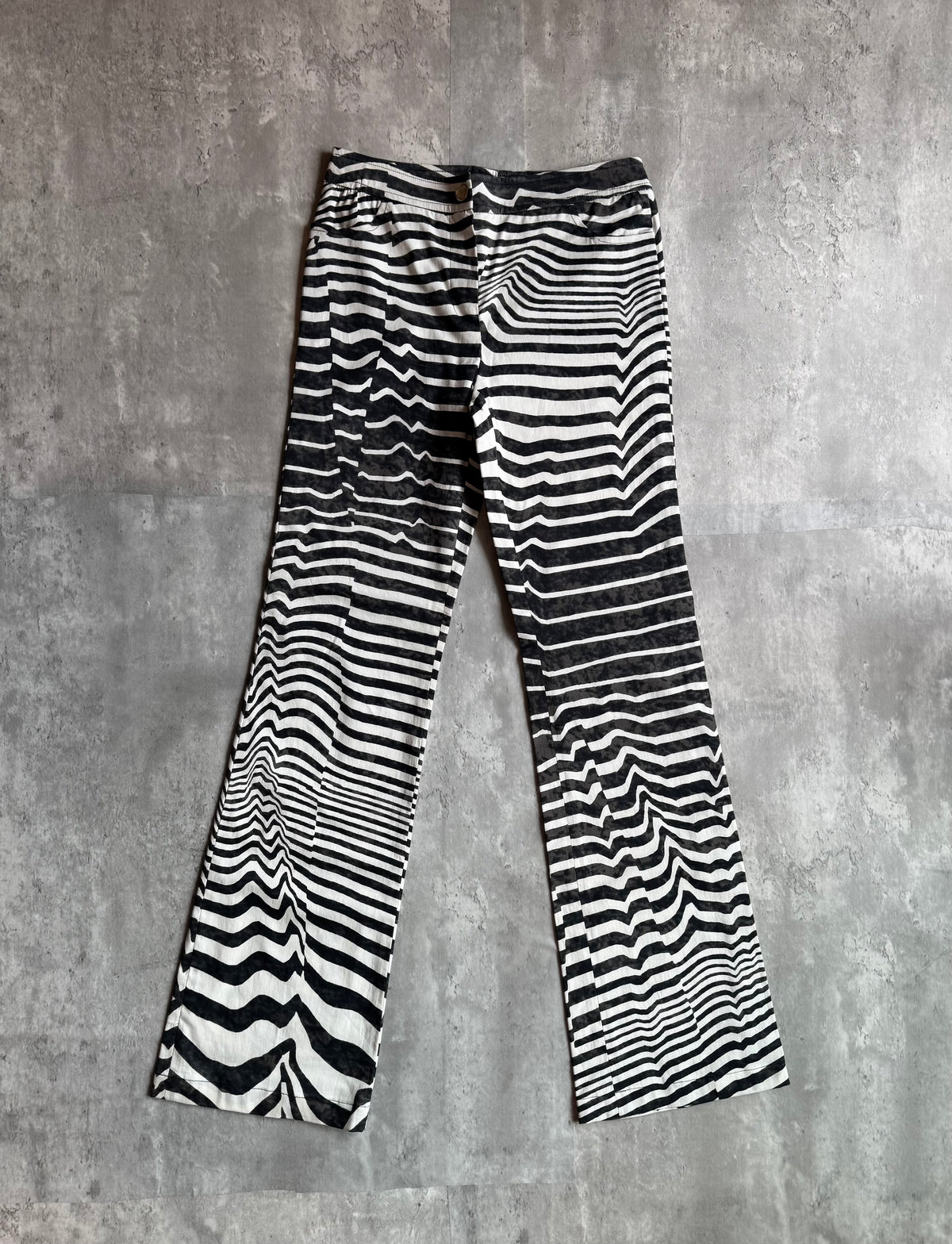Gianfranco Ferré Studio Zebra Print Flare Pants