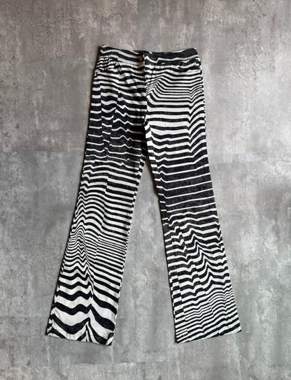 Gianfranco Ferré Studio Zebra Print Flare Pants