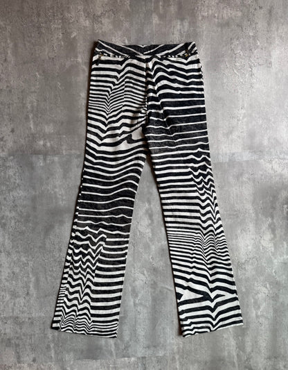 Gianfranco Ferré Studio Zebra Print Flare Pants