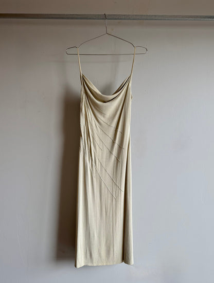 Balmain Paris Beaded Slip Dress