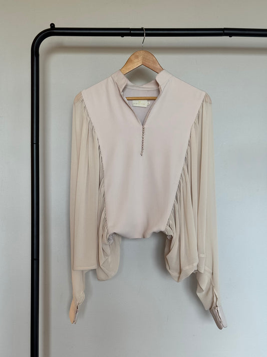 Moroccan Draped Sleeve Blouse