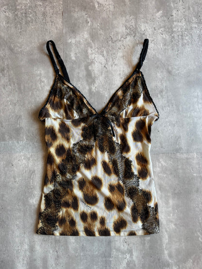 Roberto Cavalli Leopard Print Cami