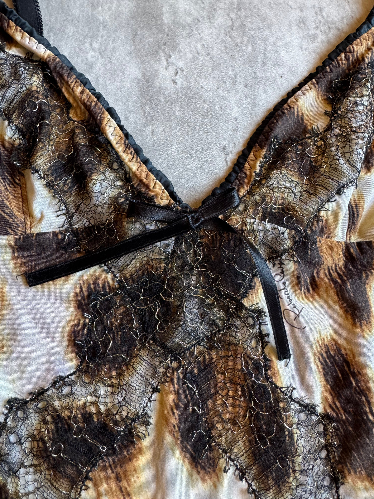 Roberto Cavalli Leopard Print Cami