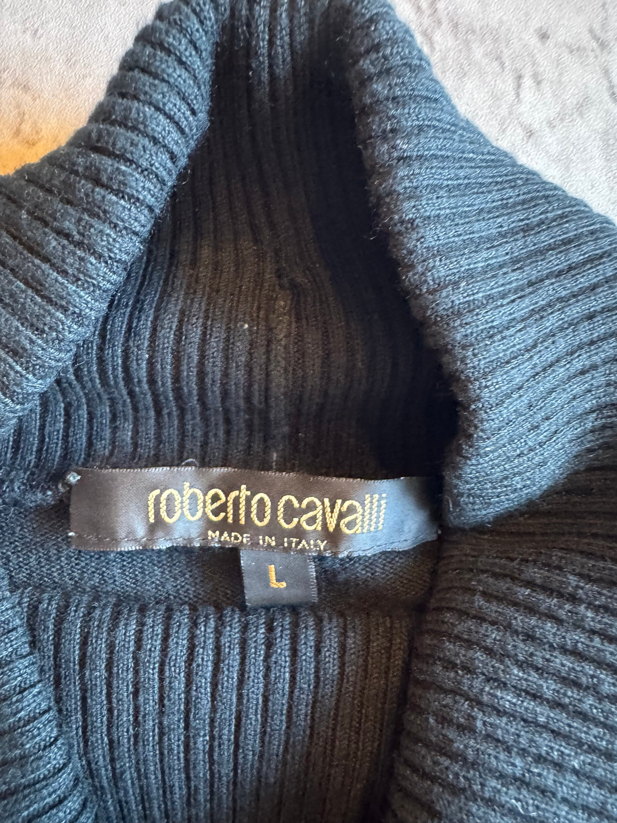 Roberto Cavalli FW2003 Astrology Wool Turtleneck
