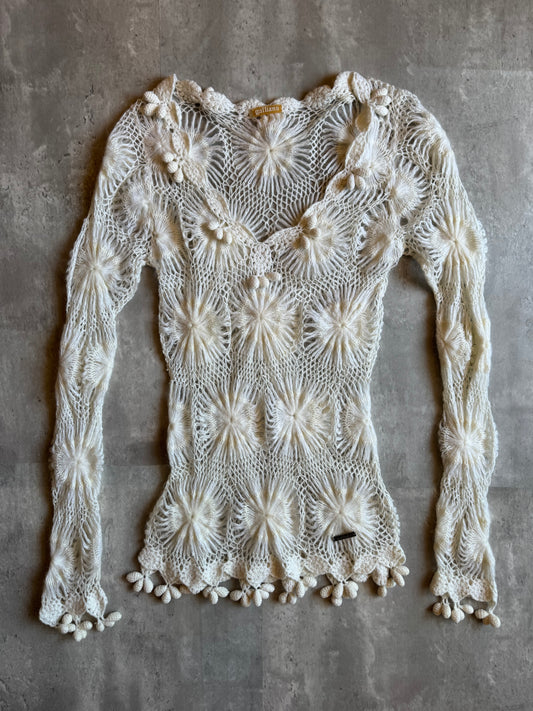 Galliano Ivory Mohair Sweater