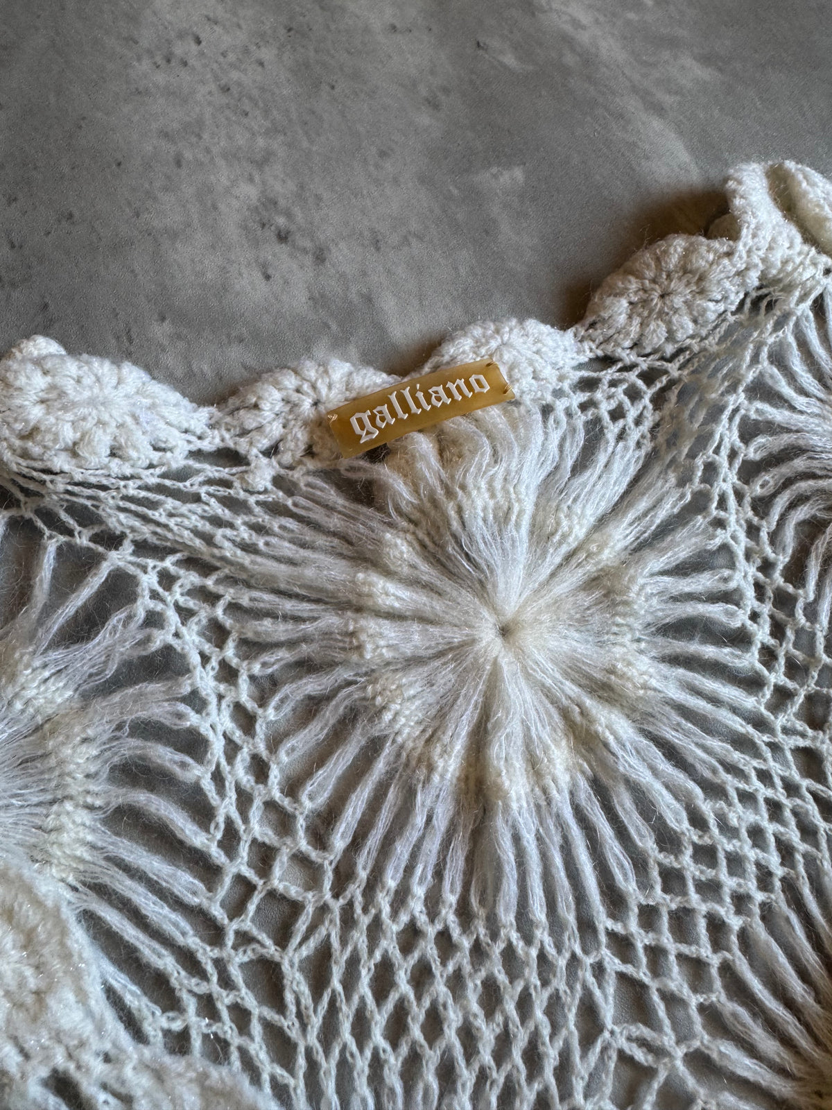 Galliano Ivory Mohair Sweater