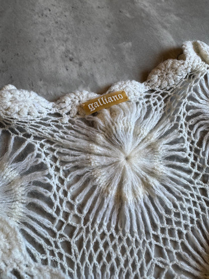 Galliano Ivory Mohair Sweater