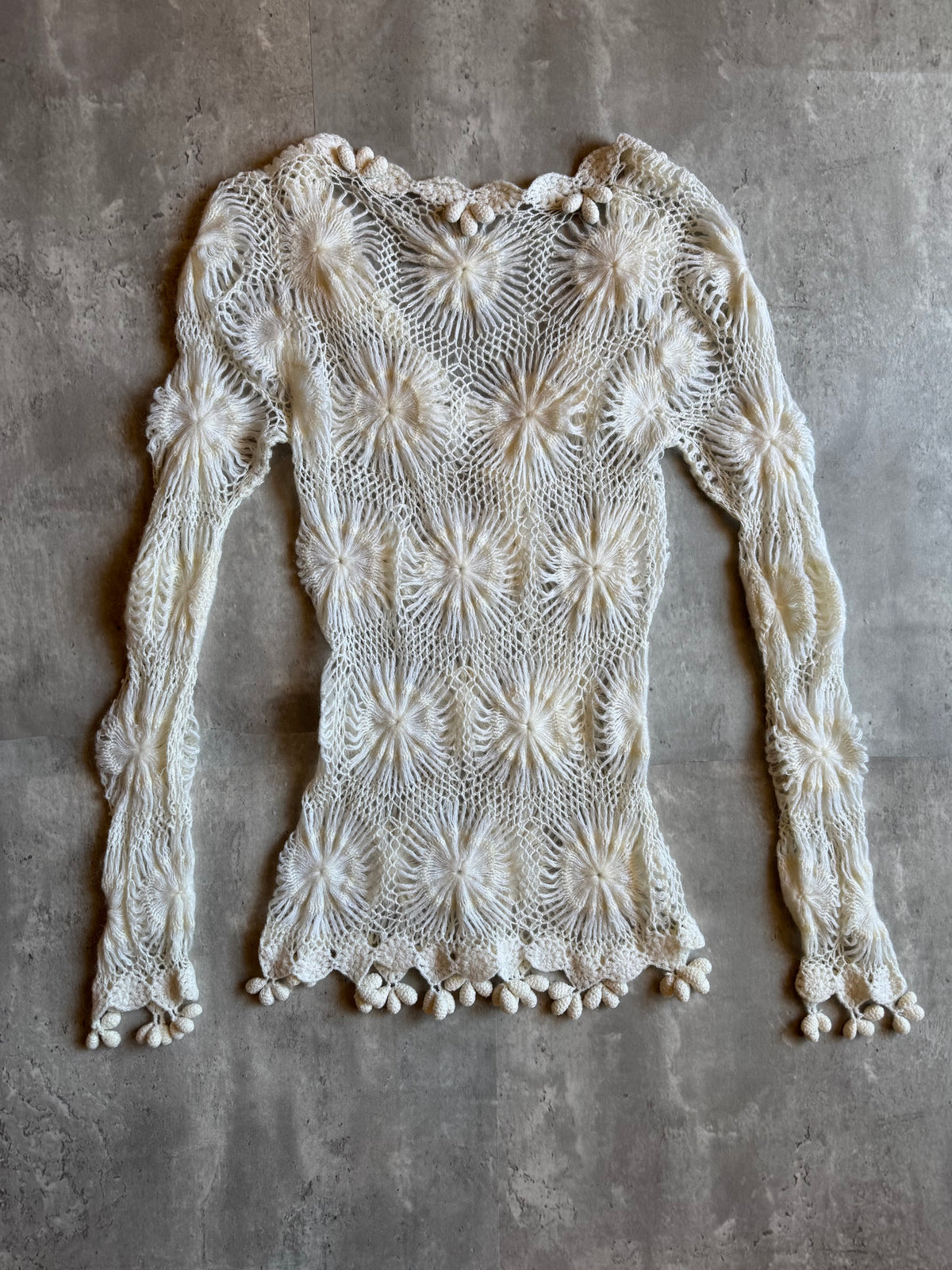 Galliano Ivory Mohair Sweater