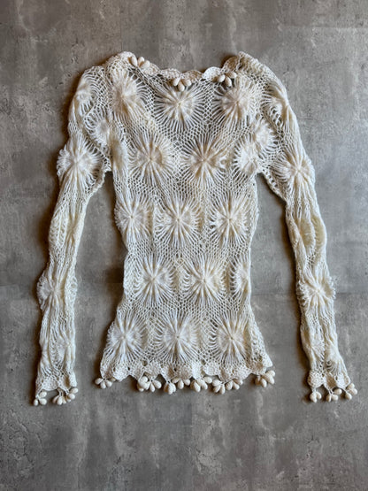 Galliano Ivory Mohair Sweater