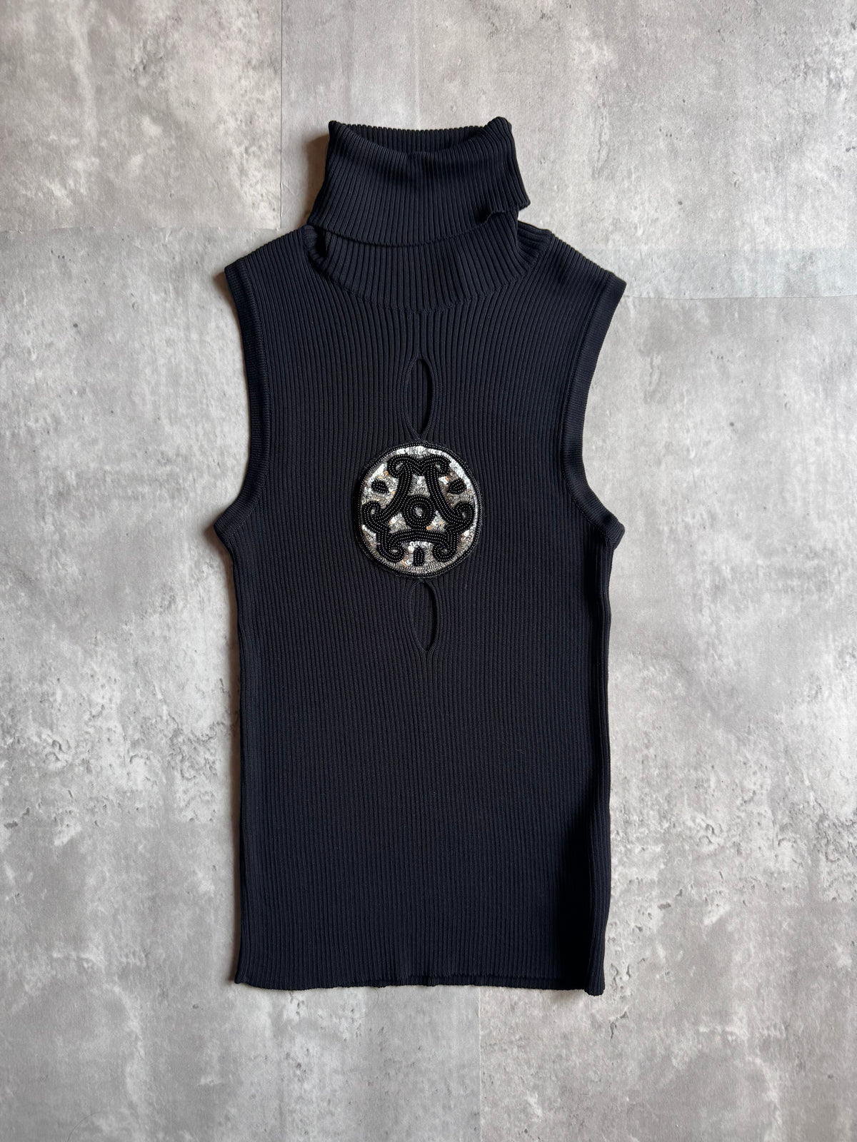 Richmond X Embellished Turtleneck Top