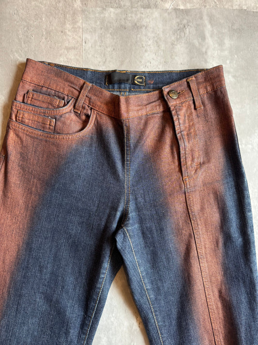 Just Cavalli Metallic Flare Jeans