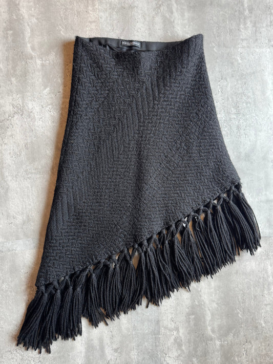 Dolce & Gabbana AW2002 Runway Fringe Skirt