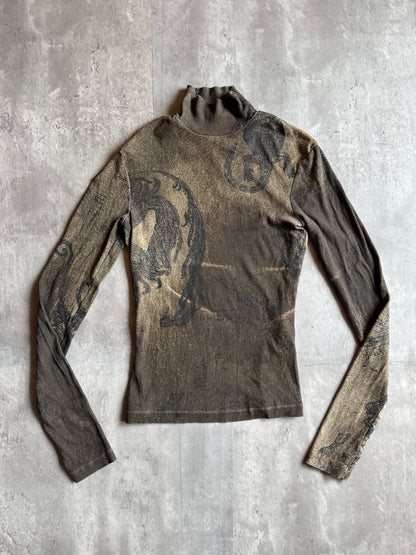 Just Cavalli Alligator Turtleneck