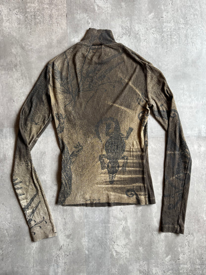 Just Cavalli Alligator Turtleneck