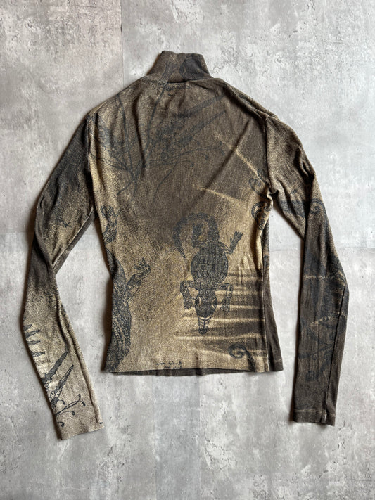 Just Cavalli Alligator Turtleneck